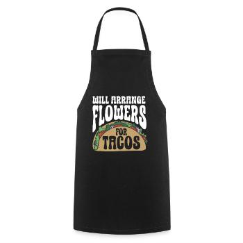 Fleuriste Fleur Florale Fleuristerie - Tablier de cuisine - noir - Devant - AI Model Male 185 dark (185cm)