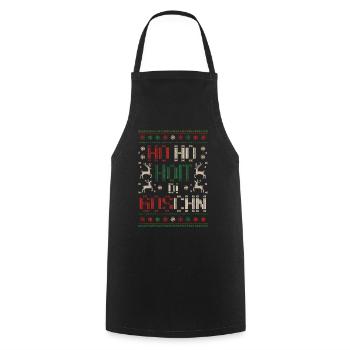 Ho Ho Hoit Di Goschn Noël - Tablier de cuisine - noir - Devant - AI Model Male 185 dark (185cm)