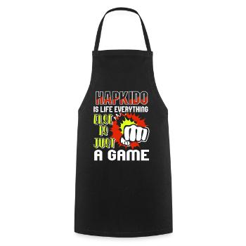 Hapkido Is Life Everything Else Is Just A Game - Cooking Apron - black - Front - AI Model Male 185 dark (185cm)