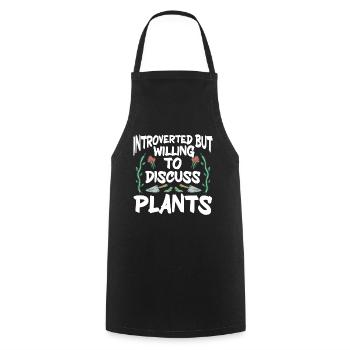 Plants Gardening Gardener - Cooking Apron - black - Front - AI Model Male 185 dark (185cm)