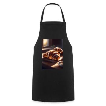 Croissant - Cooking Apron - black - Front - AI Model Male 185 dark (185cm)