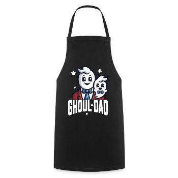 Papa goule pour les fans d’Halloween - Tablier de cuisine - noir - Devant - AI Model Male 185 dark (185cm)