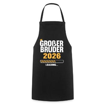 Großer Bruder 2026 Loading - Kochschürze - Schwarz - Vorne - AI Model Male 185 dark (185cm)