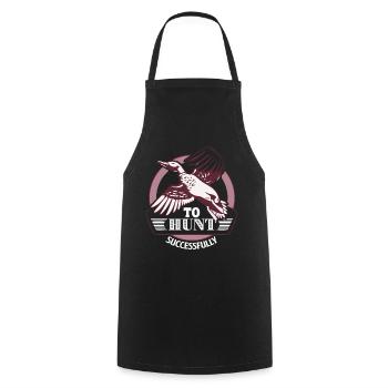 Duck Hunting To Hunt Successfully - Cooking Apron - black - Front - AI Model Male 185 dark (185cm)
