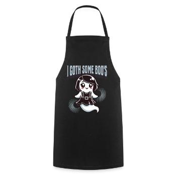 Halloween Gothic Girl I Got Boo’s - Tablier de cuisine - noir - Devant - AI Model Male 185 dark (185cm)