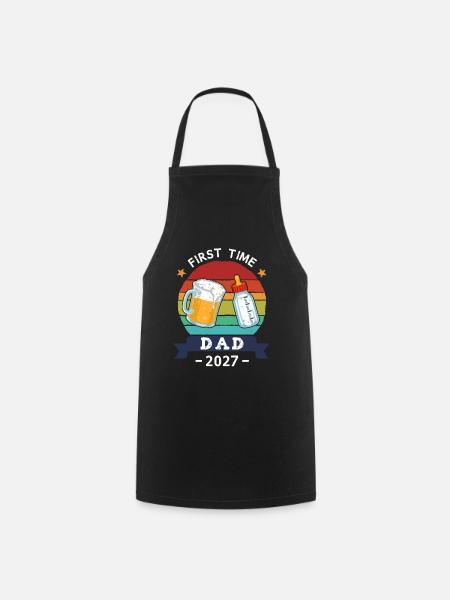 First Time Dad 2027 - Kochschürze - Schwarz