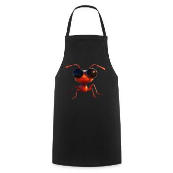 Ameise Waldameise Feuerameise Insekt Süße Ameisen - Kochschürze - Schwarz - Vorne - AI Model Male 185 dark (185cm)
