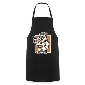 Funny Snobs Christmas Sarcasm - Cooking Apron - black - Front - AI Model Male 185 dark (185cm)