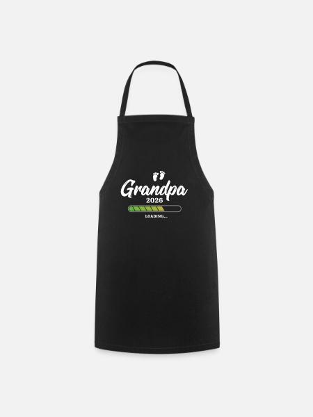 Grandpa Loading 2026 - Kochschürze - Schwarz