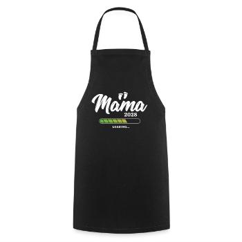 Mama Loading 2028 - Kochschürze - Schwarz - Vorne - AI Model Male 185 dark (185cm)