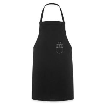 Biscuits de Noël - Tablier de cuisine - noir - Devant - AI Model Male 185 dark (185cm)