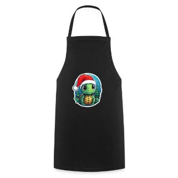Turtle - Cooking Apron - black - Front - AI Model Male 185 dark (185cm)