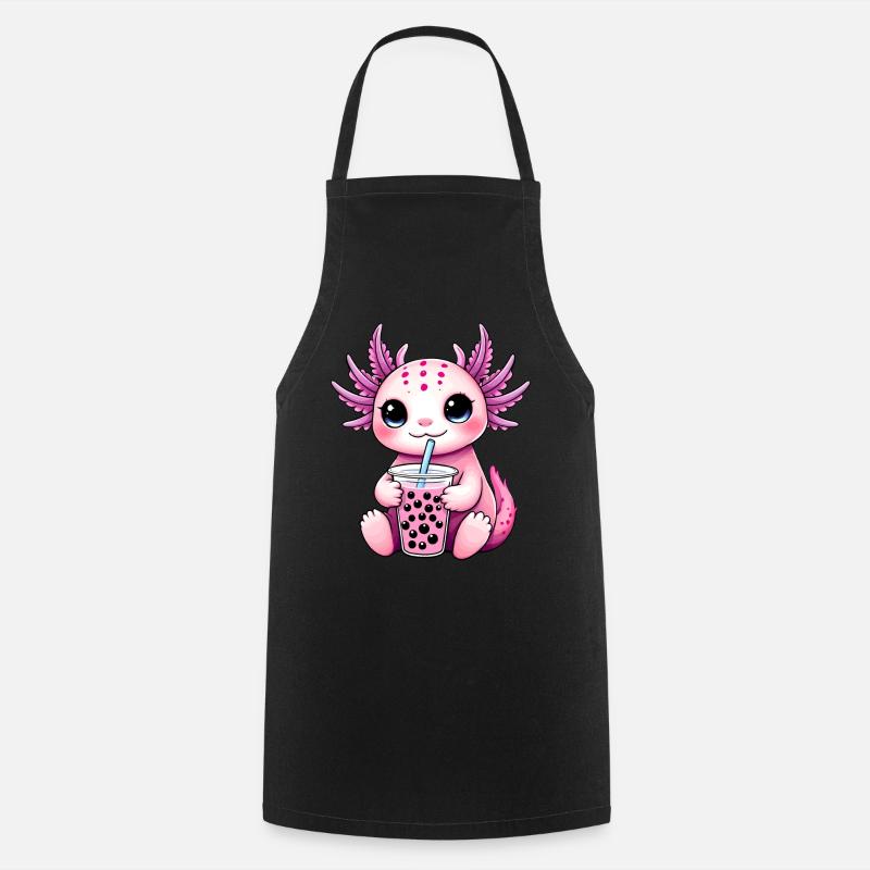 Axolotl Bubble Tea - Forklæde - sort
