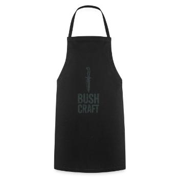 Bushcraft - Cooking Apron - black - Front - AI Model Male 185 dark (185cm)