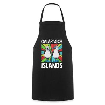 Galapagos Islands - Cooking Apron - black - Front - AI Model Male 185 dark (185cm)