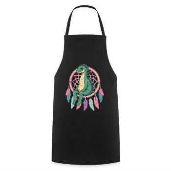 Attrape-rêves Loch Ness Monster - Tablier de cuisine - noir - Devant - AI Model Male 185 dark (185cm)