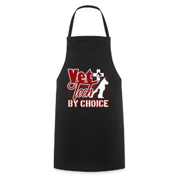 Vet Tech By Choice - Cooking Apron - black - Front - AI Model Male 185 dark (185cm)