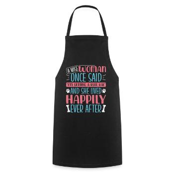 Trèfle d’Alaska Kai - Tablier de cuisine - noir - Devant - AI Model Male 185 dark (185cm)