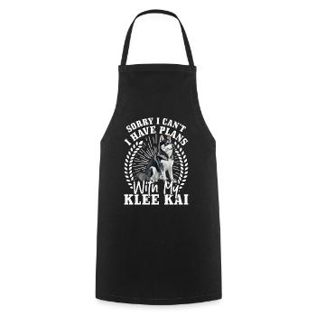 Trèfle d’Alaska Kai - Tablier de cuisine - noir - Devant - AI Model Male 185 dark (185cm)