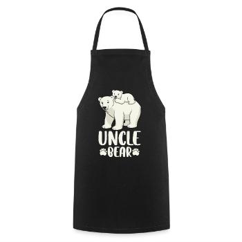 Oncle Ours - Tablier de cuisine - noir - Devant - AI Model Male 185 dark (185cm)