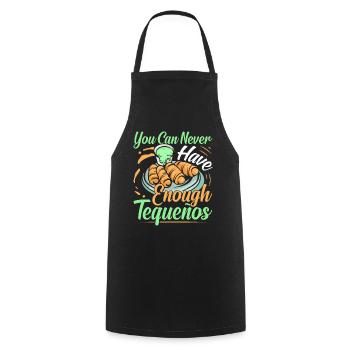 Tequenos venezolanisch - Kochschürze - Schwarz - Vorne - AI Model Male 185 dark (185cm)