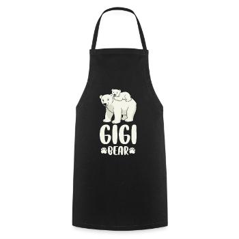 Gigi Bear - Cooking Apron - black - Front - AI Model Male 185 dark (185cm)