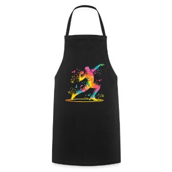 Lanceur de poids Colorsplash Lancer de poids - Tablier de cuisine - noir - Devant - AI Model Male 185 dark (185cm)