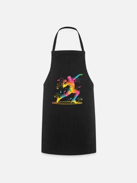 Lanceur de poids Colorsplash Lancer de poids - Tablier de cuisine - noir