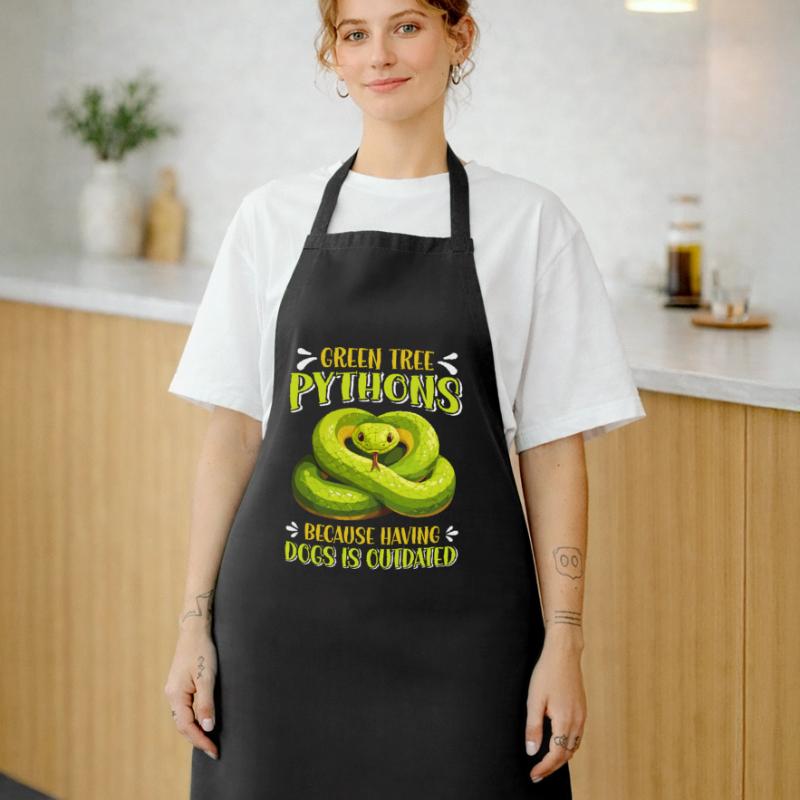 Green Tree Python Cooking Apron
