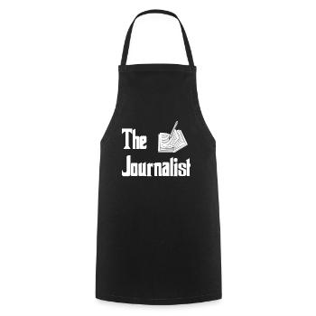 The Journalist Kreative Worte und Geschichten - Kochschürze - Schwarz - Vorne - AI Model Male 185 dark (185cm)