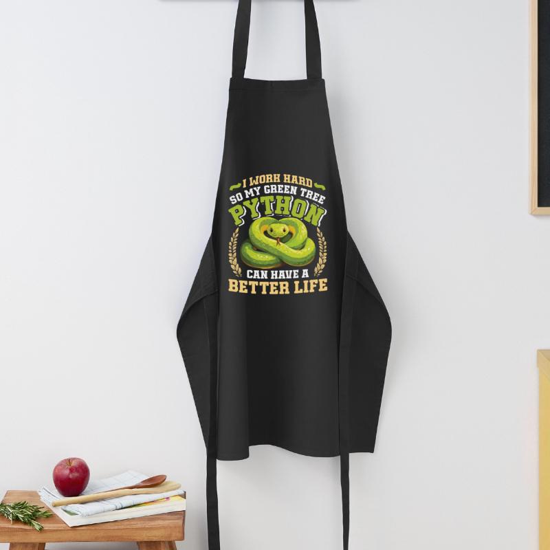Green Tree Python Cooking Apron