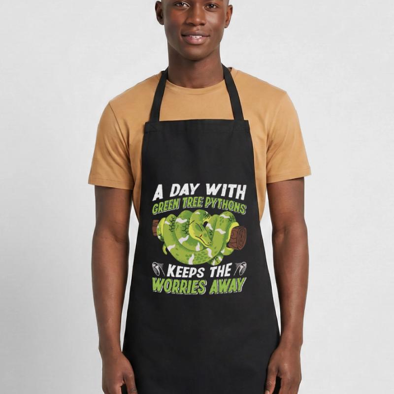 Green Tree Python Cooking Apron