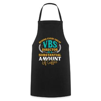 École biblique de vacances, VBS - Tablier de cuisine - noir - Devant - AI Model Male 185 dark (185cm)