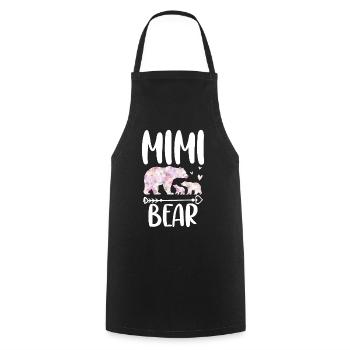 Mimi Bear - Cooking Apron - black - Front - AI Model Male 185 dark (185cm)