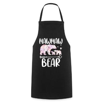 Mawmaw Bear - Kochschürze - Schwarz - Vorne - AI Model Male 185 dark (185cm)