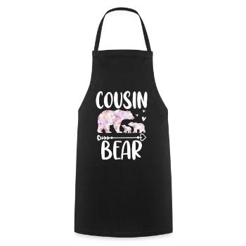 Cousin Bear - Kochschürze - Schwarz - Vorne - AI Model Male 185 dark (185cm)