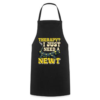 Newt - Cooking Apron - black - Front - AI Model Male 185 dark (185cm)