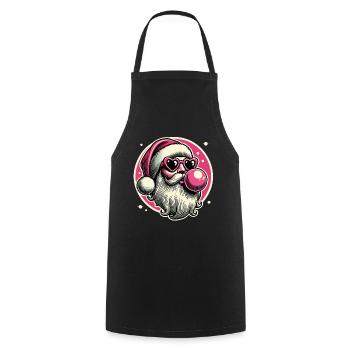 Cool Sigma Santa Christmas Style - Cooking Apron - black - Front - AI Model Male 185 dark (185cm)