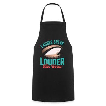 Lash Tech - Cooking Apron - black - Front - AI Model Male 185 dark (185cm)