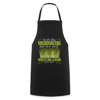 Micro-pousses Micro-pousses - Tablier de cuisine - noir - Devant - AI Model Male 185 dark (185cm)