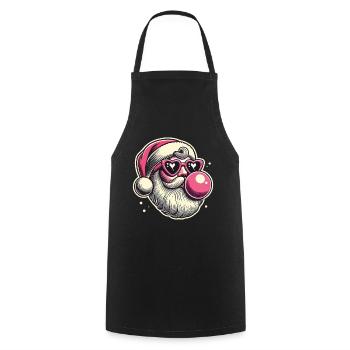 Coole Sigma Santa Weihnachtsfreude - Kochschürze - Schwarz - Vorne - AI Model Male 185 dark (185cm)