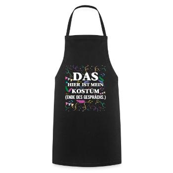 Carnival This is my costume End of the - Cooking Apron - black - Front - AI Model Male 185 dark (185cm)