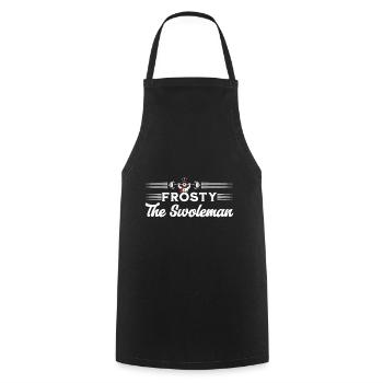 Frosty The Muscle Snowman Fun Workout - Cooking Apron - black - Front - AI Model Male 185 dark (185cm)