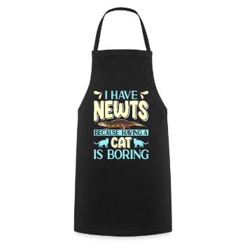 Newt - Cooking Apron - black - Front - AI Model Male 185 dark (185cm)