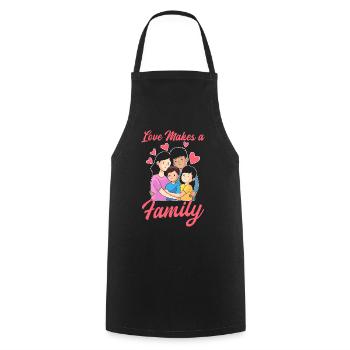 Thank You Gifts for Foster Parents - Cooking Apron - black - Front - AI Model Male 185 dark (185cm)