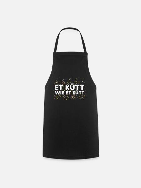 Fasching Et Kütt Wie Et Kütt Karneval Kölner Motto - Kochschürze - Schwarz