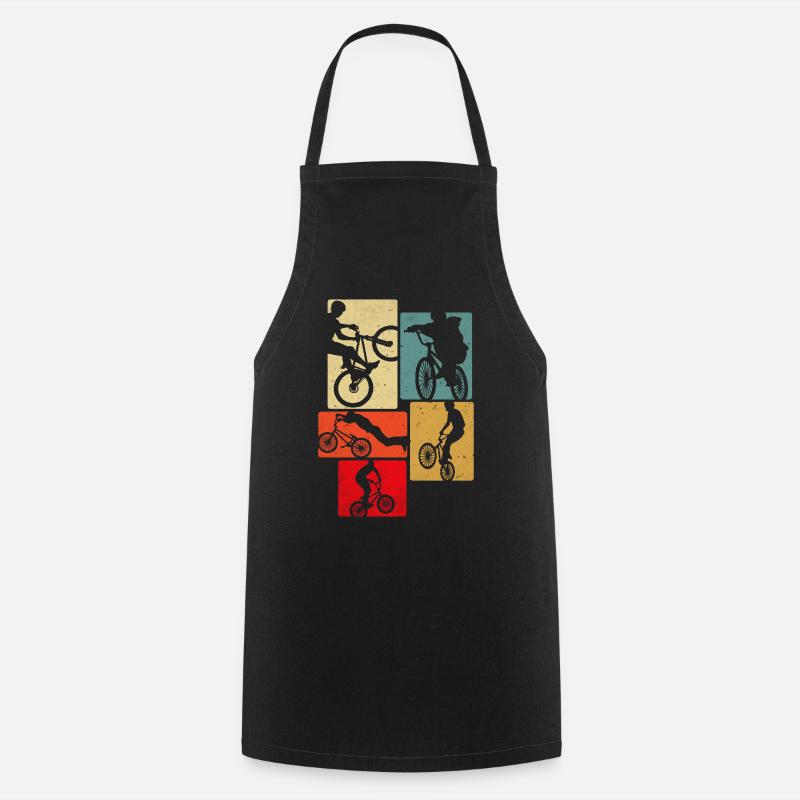 Bicycle Retro - Cooking Apron - black
