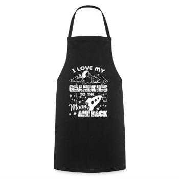 Father's Day I Love My Grandkids - Cooking Apron - black - Front - AI Model Male 185 dark (185cm)