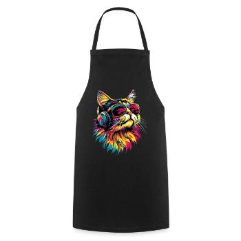 Persian Cat Persian Cat Persian Cat Cute Cats - Cooking Apron - black - Front - AI Model Male 185 dark (185cm)