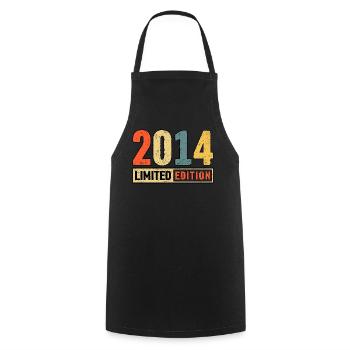 Limited Edition 2014 - Cooking Apron - black - Front - AI Model Male 185 dark (185cm)